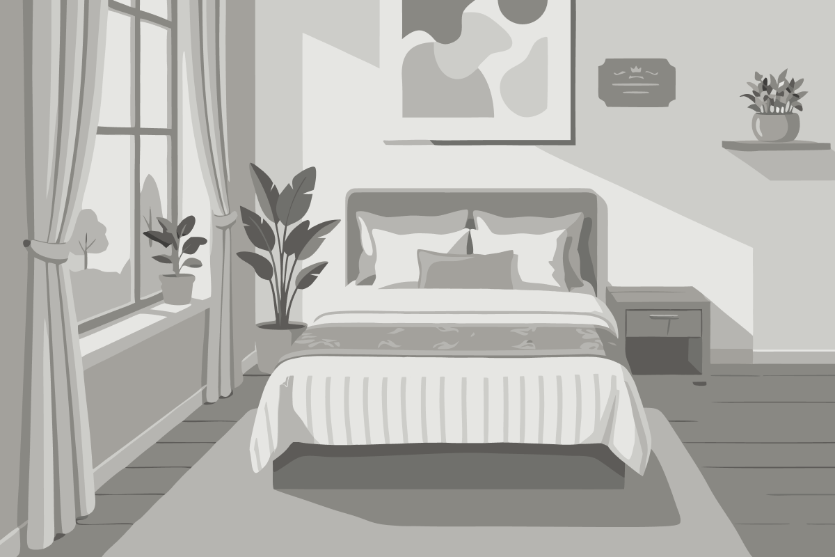 Chambre Lit King-Size avec Balcon